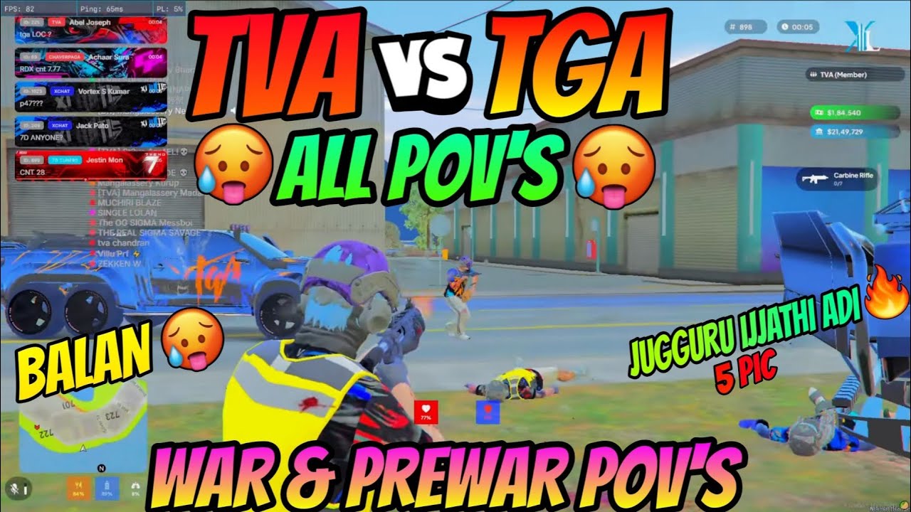 TVA & TGA PRE WAR & WAR ALL POV'S 🥵🔥 JUGGRU,BALAN ഒക്കെ ഇജ്ജാതി അടി 🥵🔥 FULL POV'S