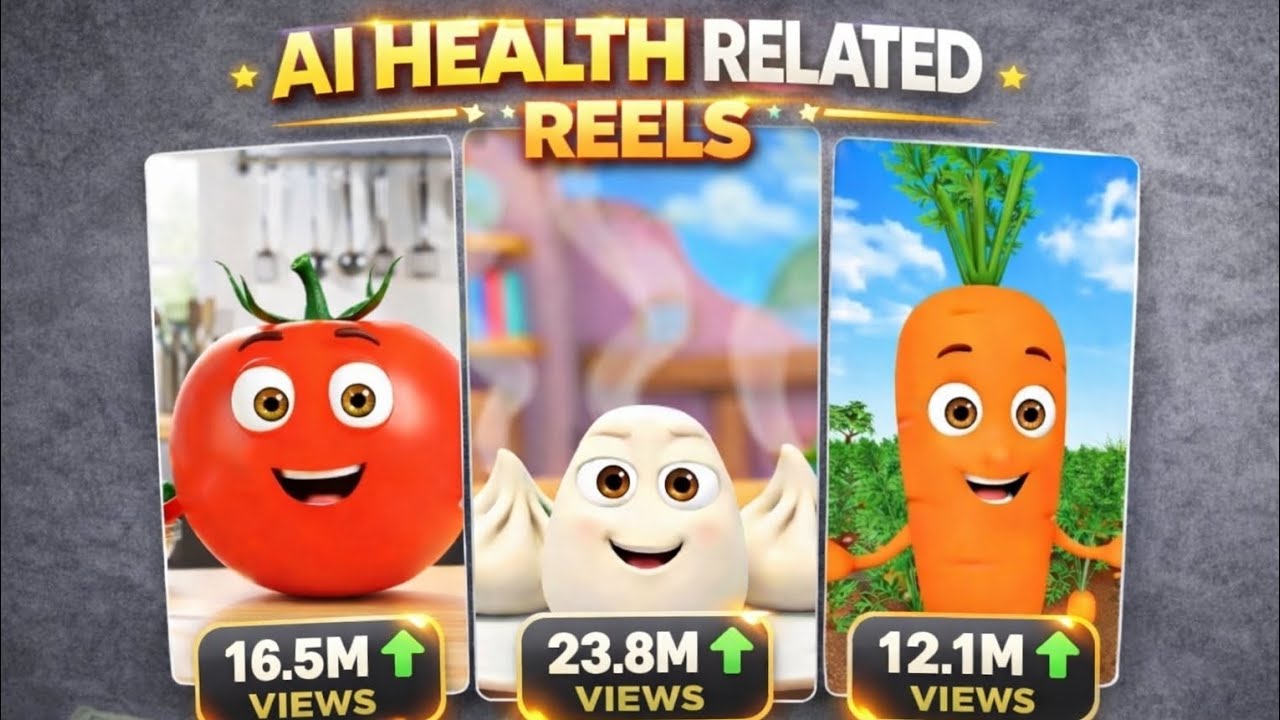 Viral AI Health Videos Making Millions of Views  📈 || AI Health Related Reels Editing 🔥 