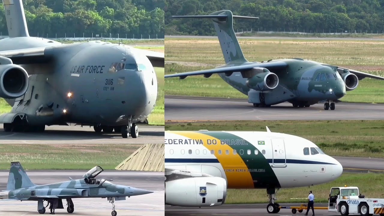 Boeing C17, KC390.. As diferentes aeronaves das Forças armadas em Manaus!