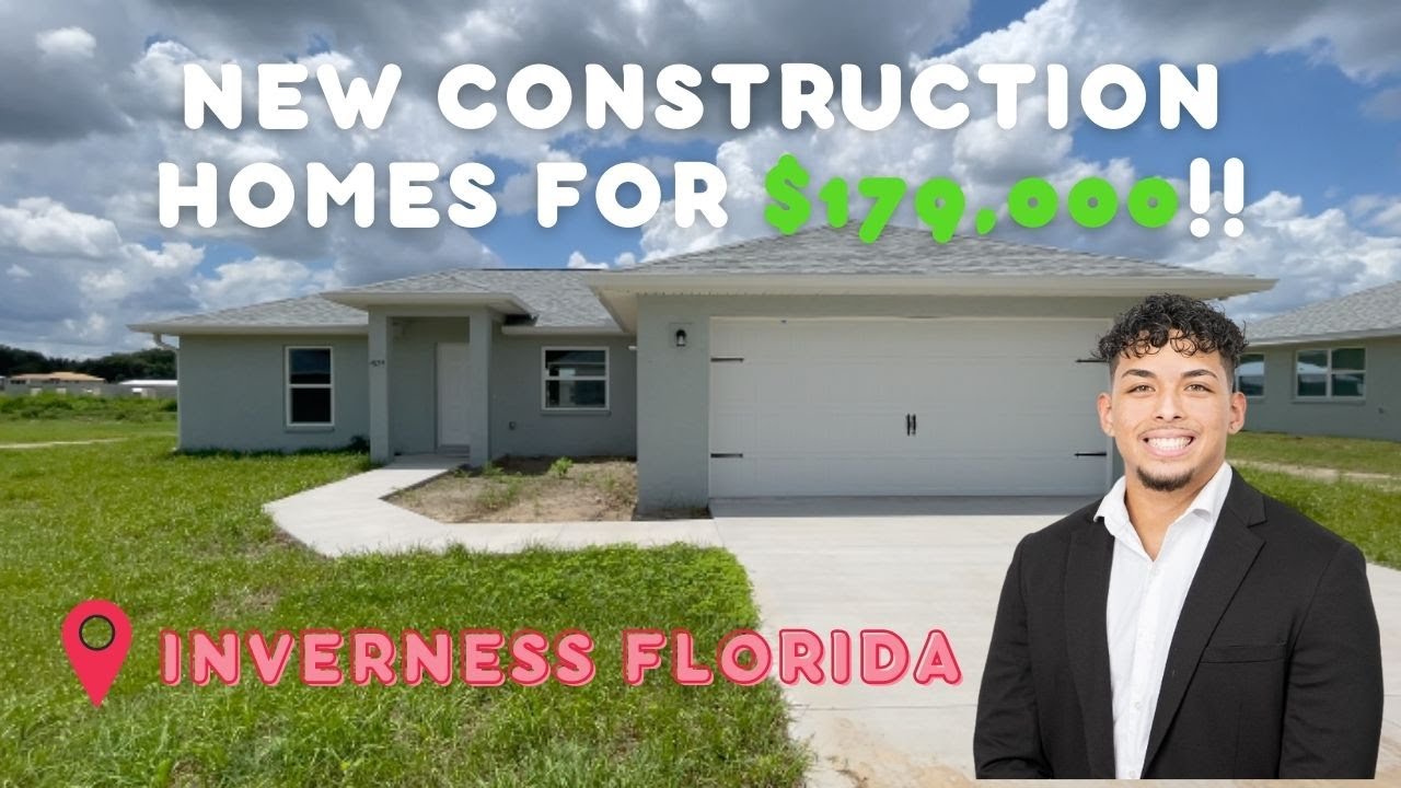 The New Construction Homes for $179,000 in Inverness Florida! 🤯🤯