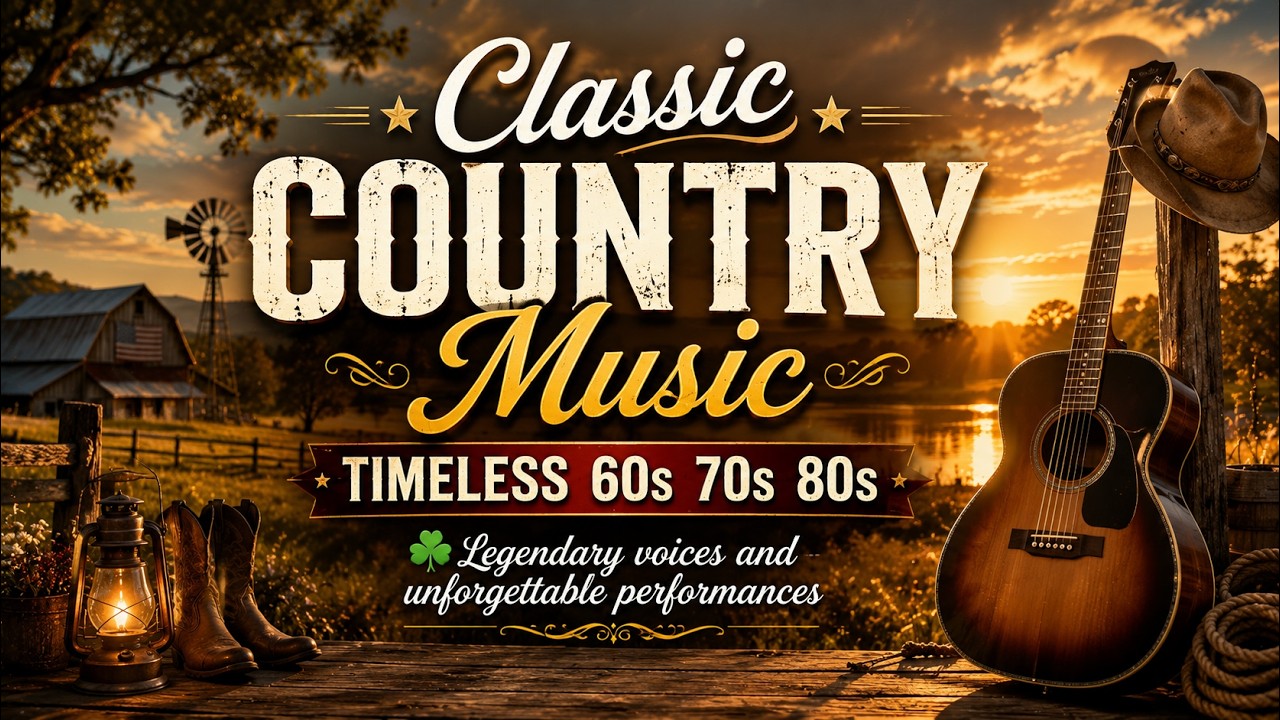 Classic Country Music Timeless 60s 70s 80s ☘️ Legendary voices and unforgettable performances