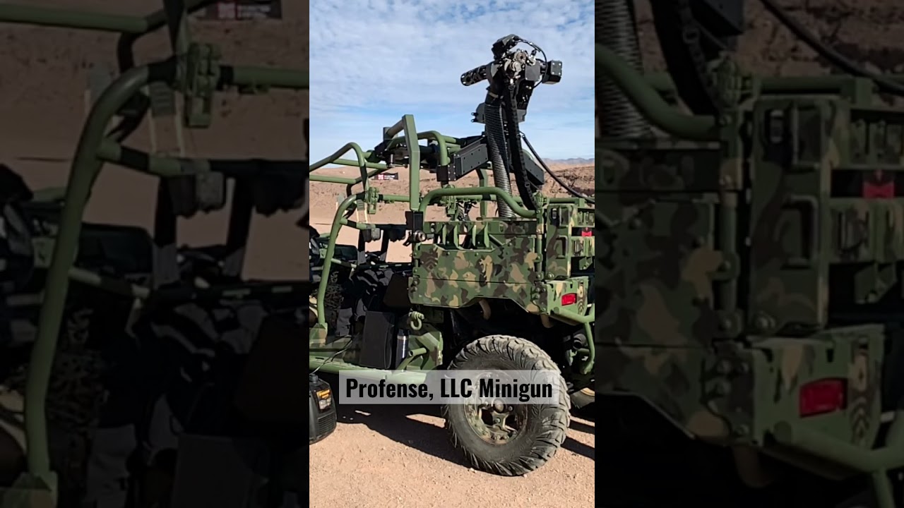 Profense LLC/North Star Arms Minigun at SHOT Show Industry Day at the Range 2022