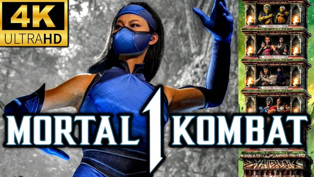 MK1 *KITANA* KLASSIC MK2 SKIN KLASSIC TOWER GAMEPLAY!! (SONYA AS KAMEO) 4K 60 FPS (MORTAL KOMBAT 1)