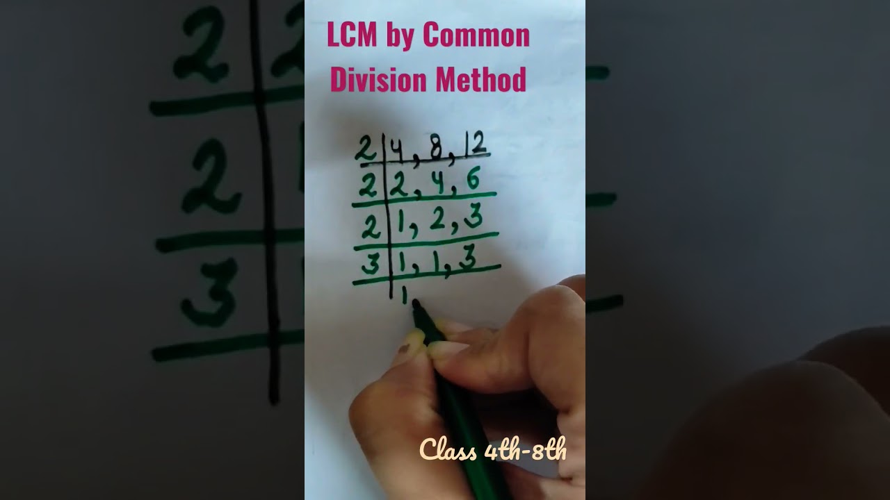 LCM by Common division method|Class 4th-8th|Maths