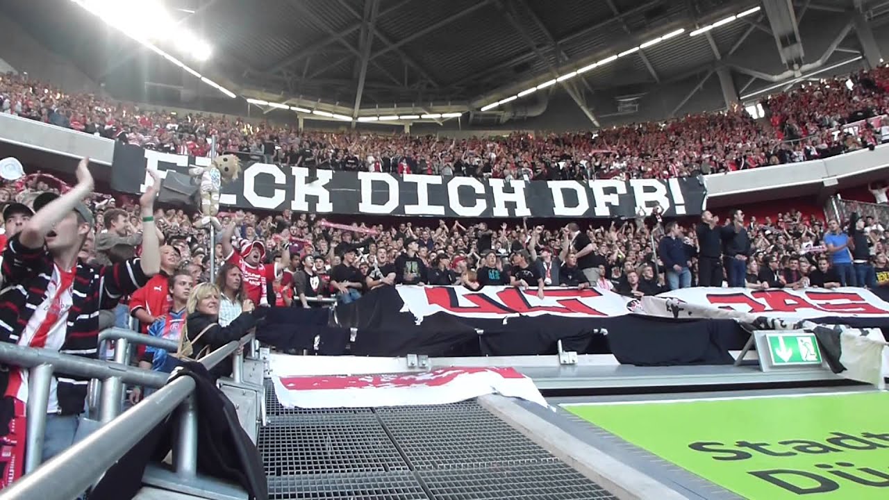 hochzählen 42-95 olé im Spiel Fortuna Düsseldorf - Borussia Mönchengladbach