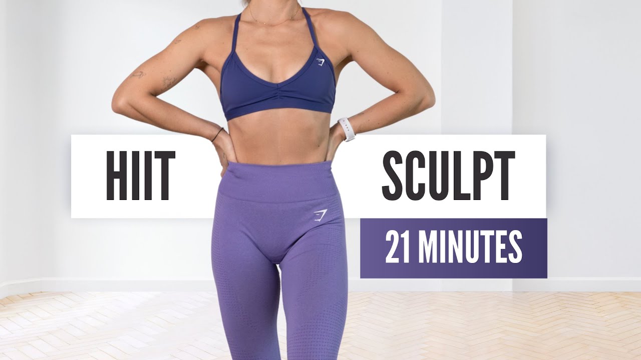 FULL BODY HIIT SCULPT // 21-минутная тренировка (с отягощениями)