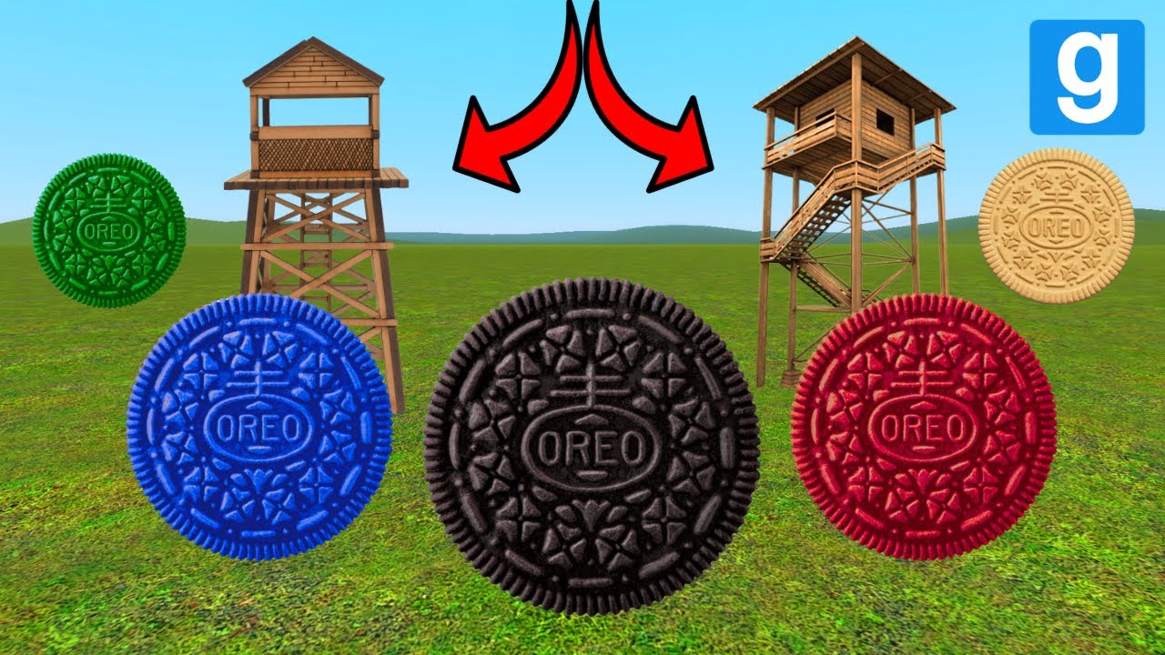 Oreo Family vs Towers | Garry's Mod