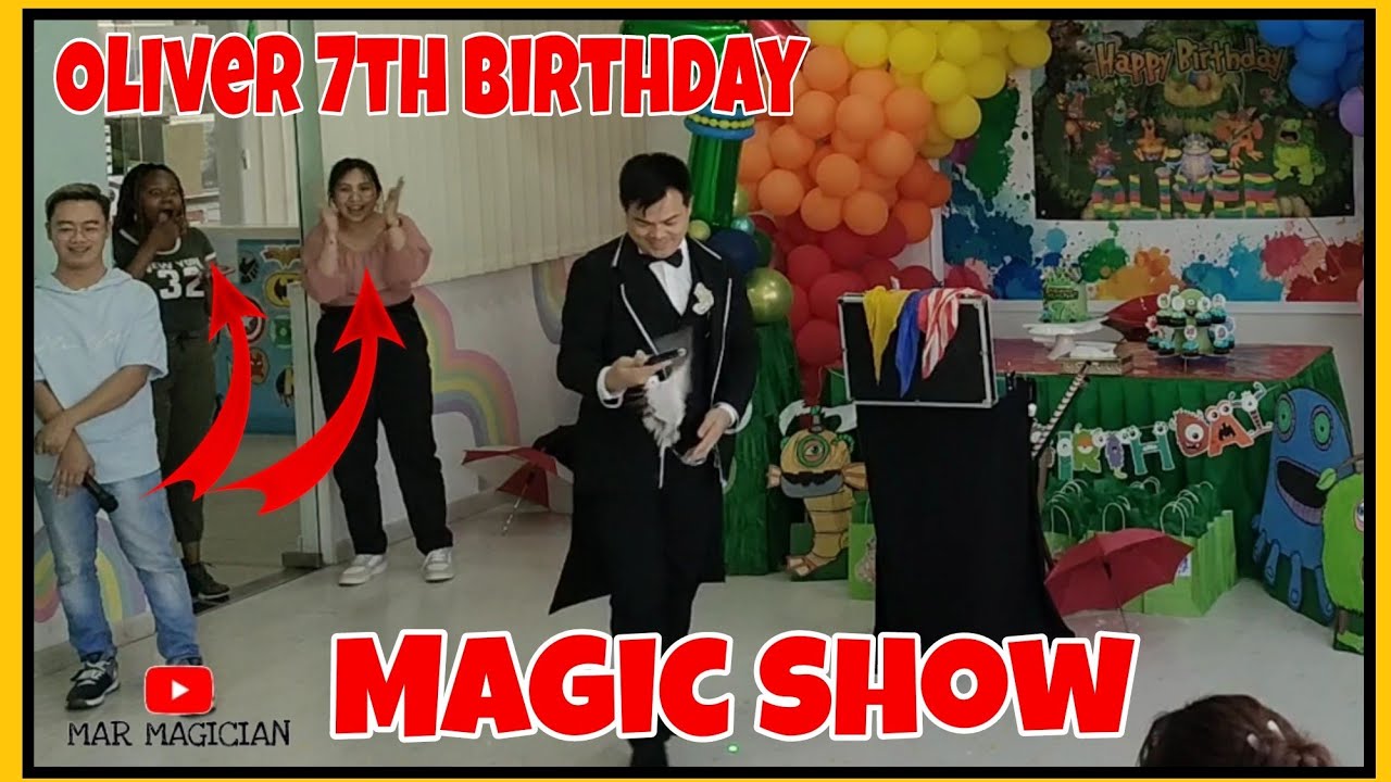 Oliver 7th Birthday Party Magic show|Birthday Party Magician @marmagician #pinoymagician  #magicshow