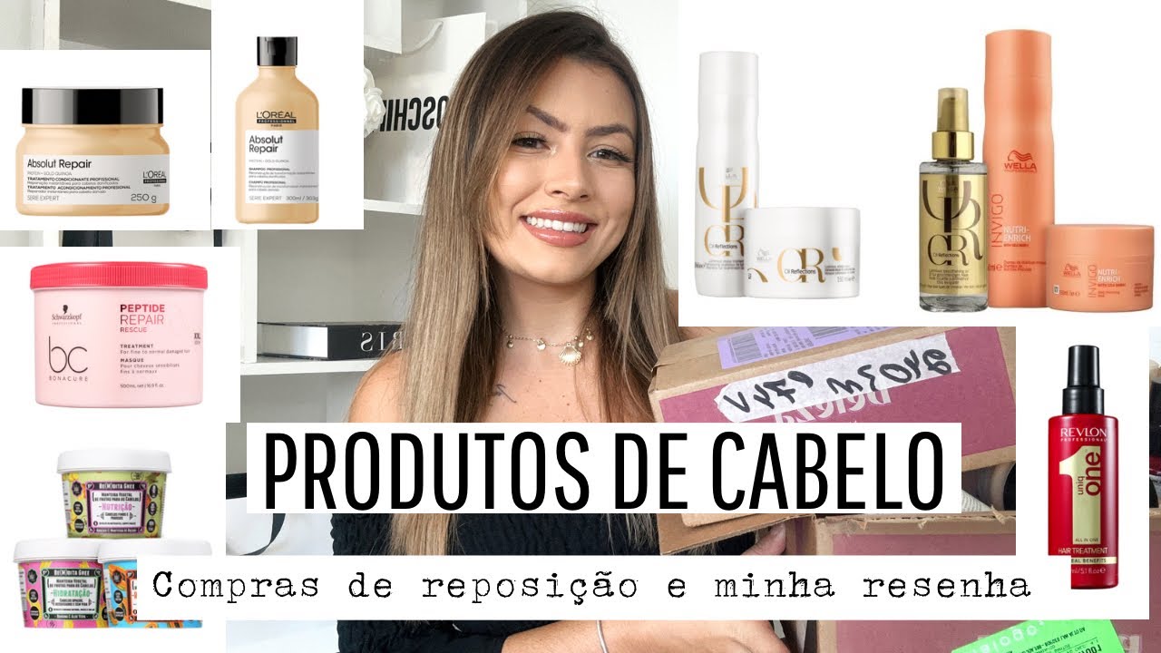 COMPRAS E RESENHA DOS MEU PRODUTOS DE CABELO