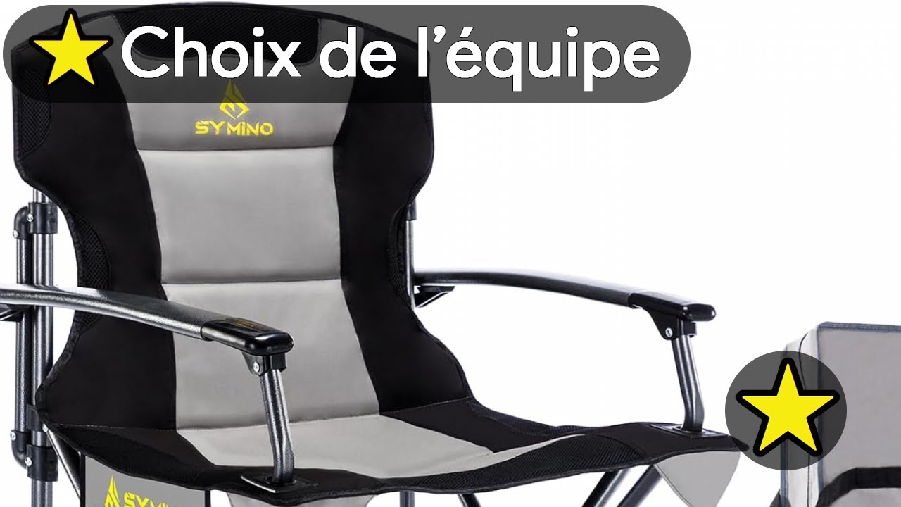 🏆 TOP 3 MEILLEUR CHAISE DE CAMPING AVEC ACCOUDOIRS REMBOURRES 2025