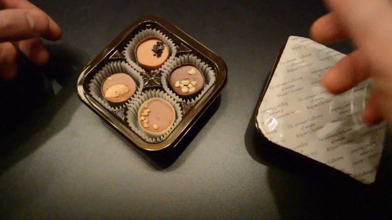Eating/soft-spoken ASMR: Belgian chocolate cups