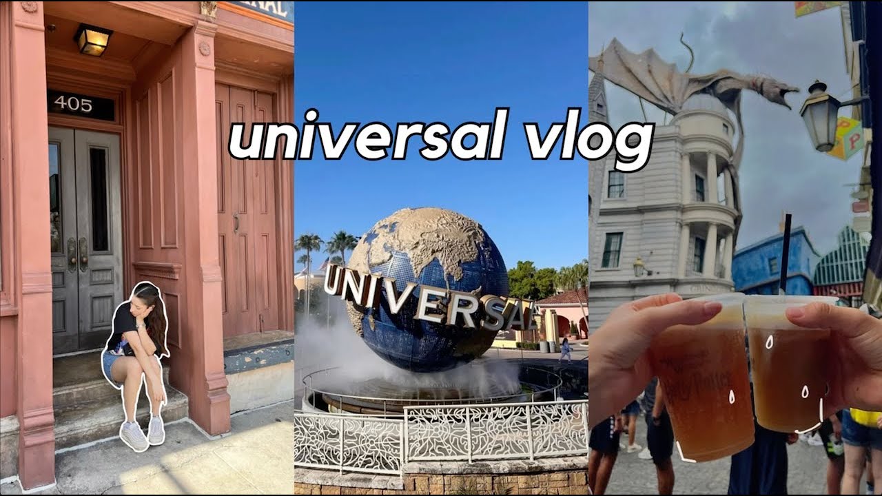 UNIVERSAL VLOG🎢: Going on rides, trying new foods, Duff Beer, Butterbeer, Harry Potter rides etc..