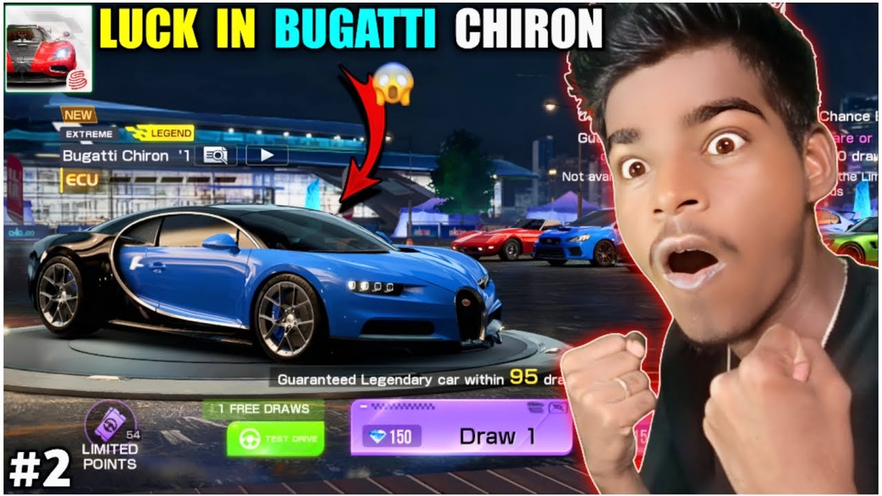 😃 Luck In Bugatti Chiron || Sports Car Luck Royal In Racing Master Game || Racing Master Gameplay #2