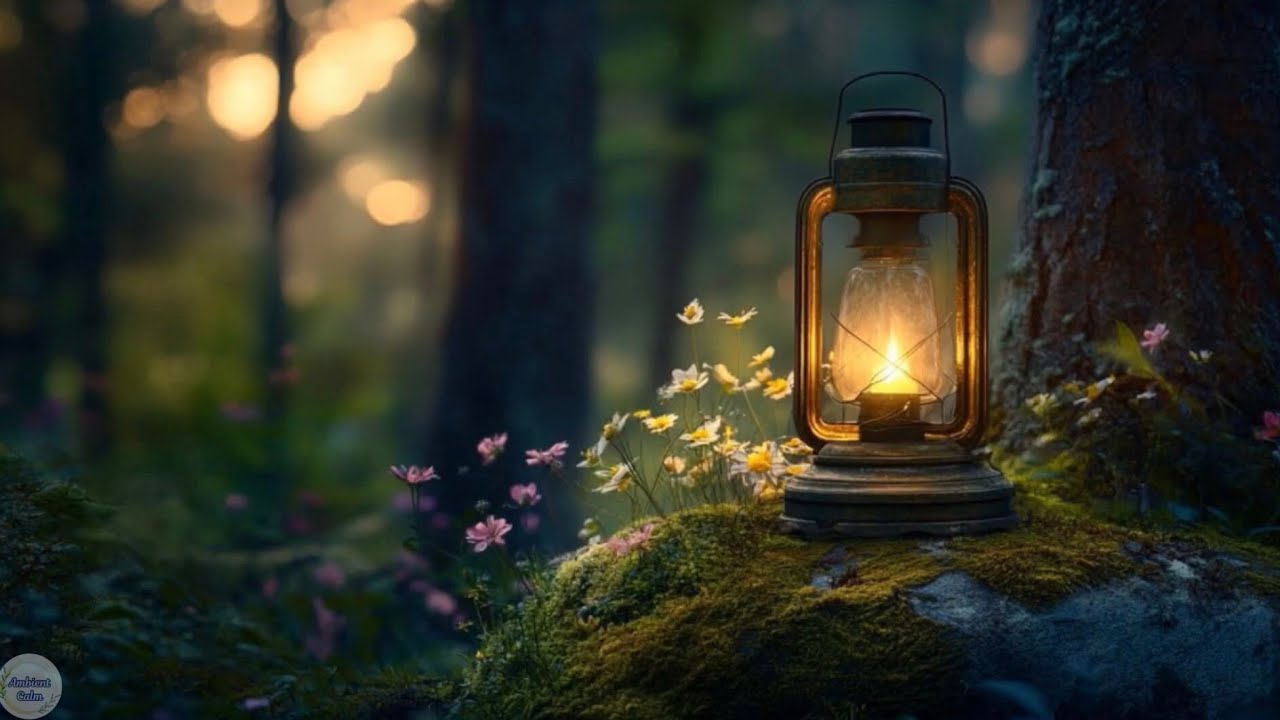 Soft Lantern Light & Forest Sounds 🌿 Nature Ambience for Sleep