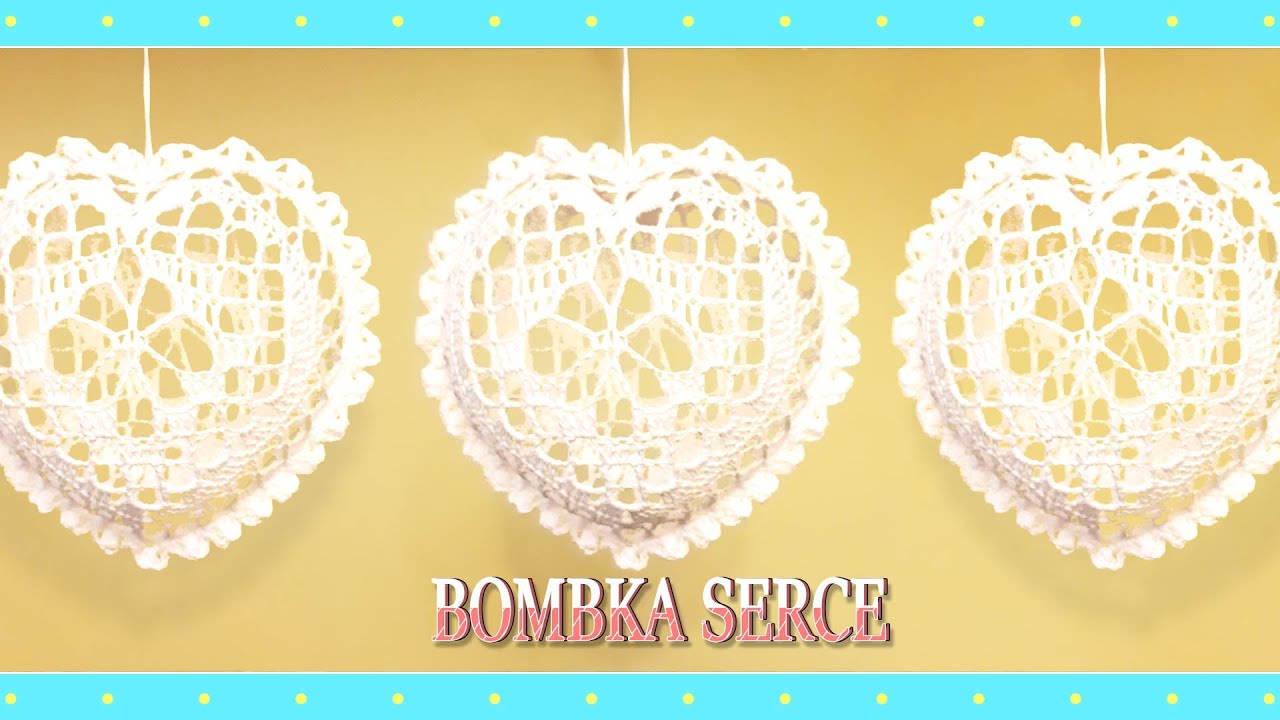 Serce - bombka na choinkę (wzór 3)