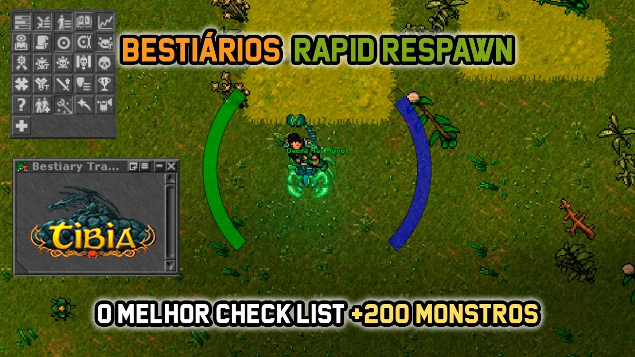 RAPID RESPAWN | O MELHOR CHECKLIST DE BESTI&Aacute;RIOS DO TIBIA | +200 MONSTROS | TIBIA GLOBAL