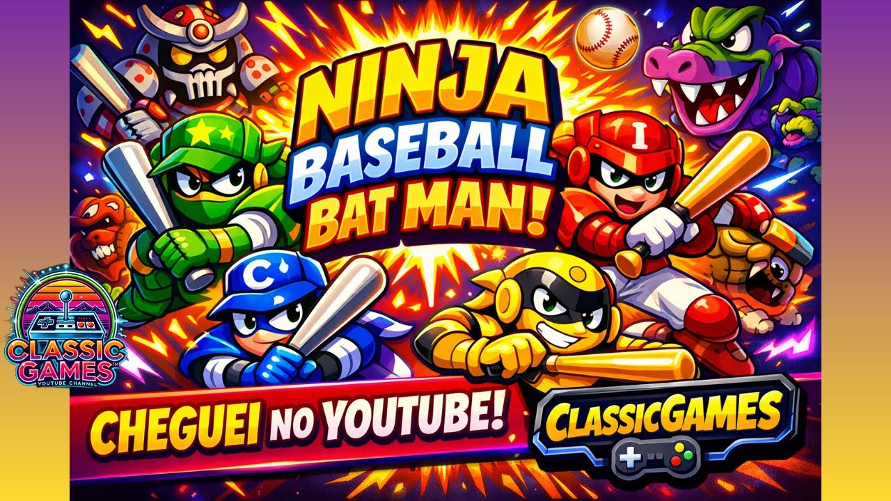[ CLASSICGAMES APRESENTA ] - NINJA BASEBALL BAT MAN - ARCADE