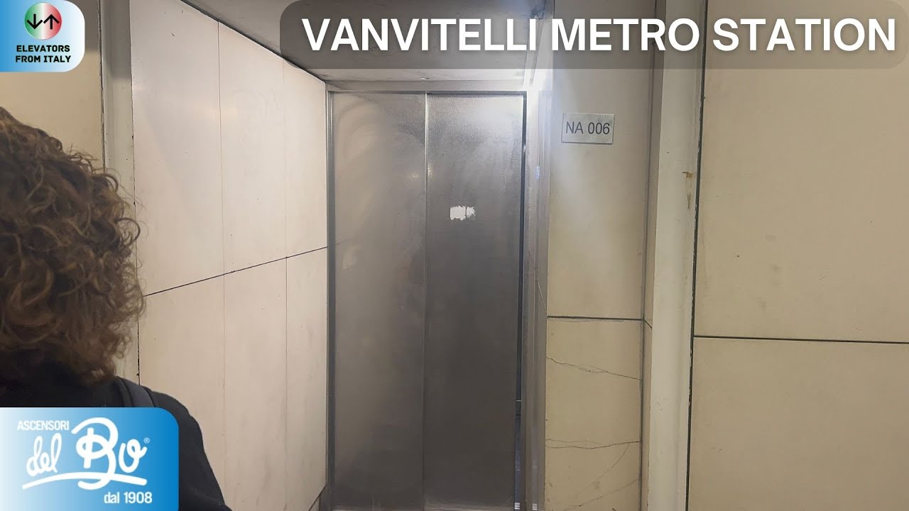 Replaced! 1993 Liftima (repl. 2025 Del Bo) hydraulic elevators@Vanvitelli M. Station, Naples, Italy