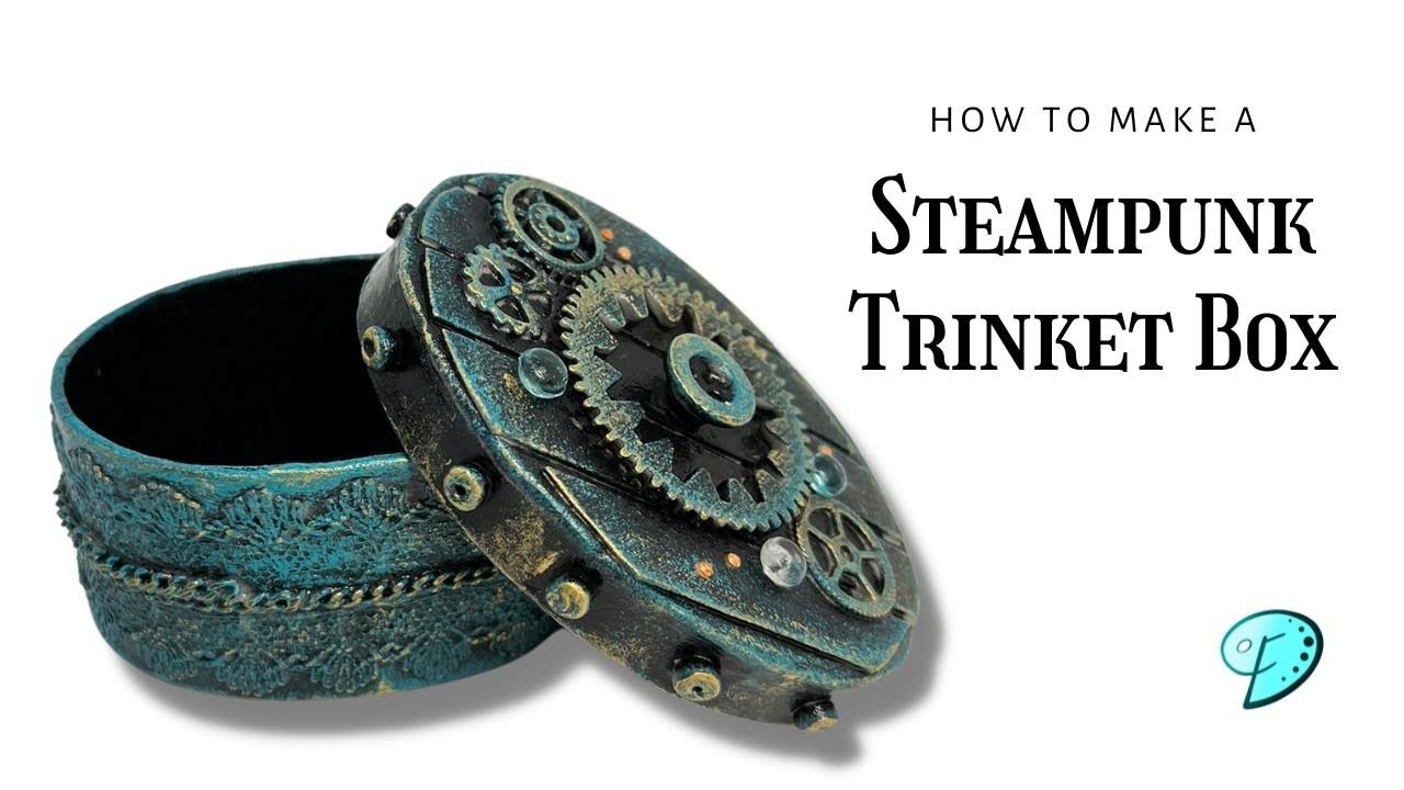 ❤️How to make a beautiful Steampunk trinket box DIY cardboard box ideas❤️