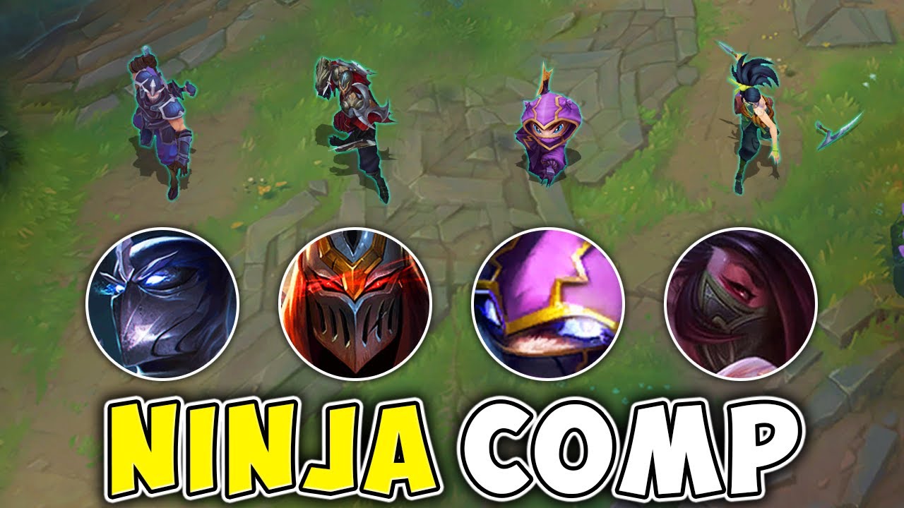 WE PLAYED ALL 4 NINJAS ON ONE TEAM! (AND IT WAS ACTUALLY OP)