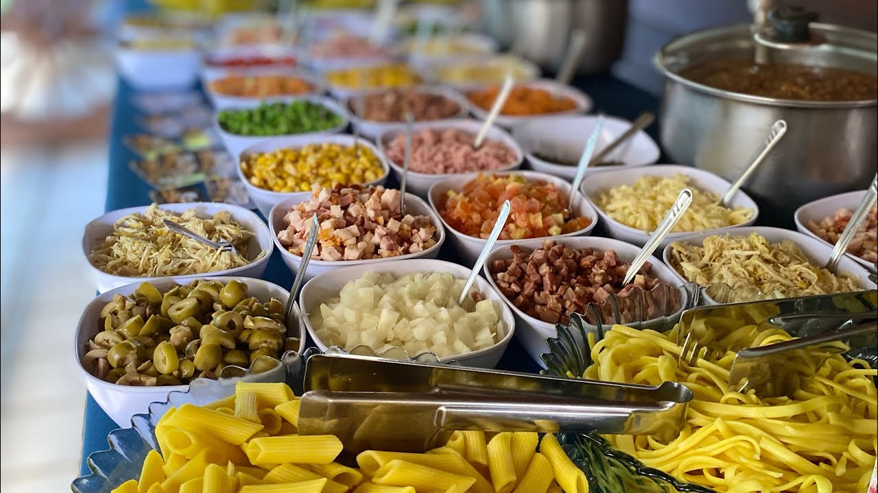 Fazendo uma festa de casamento com buffet de massas #food #festas #casamento #noivado