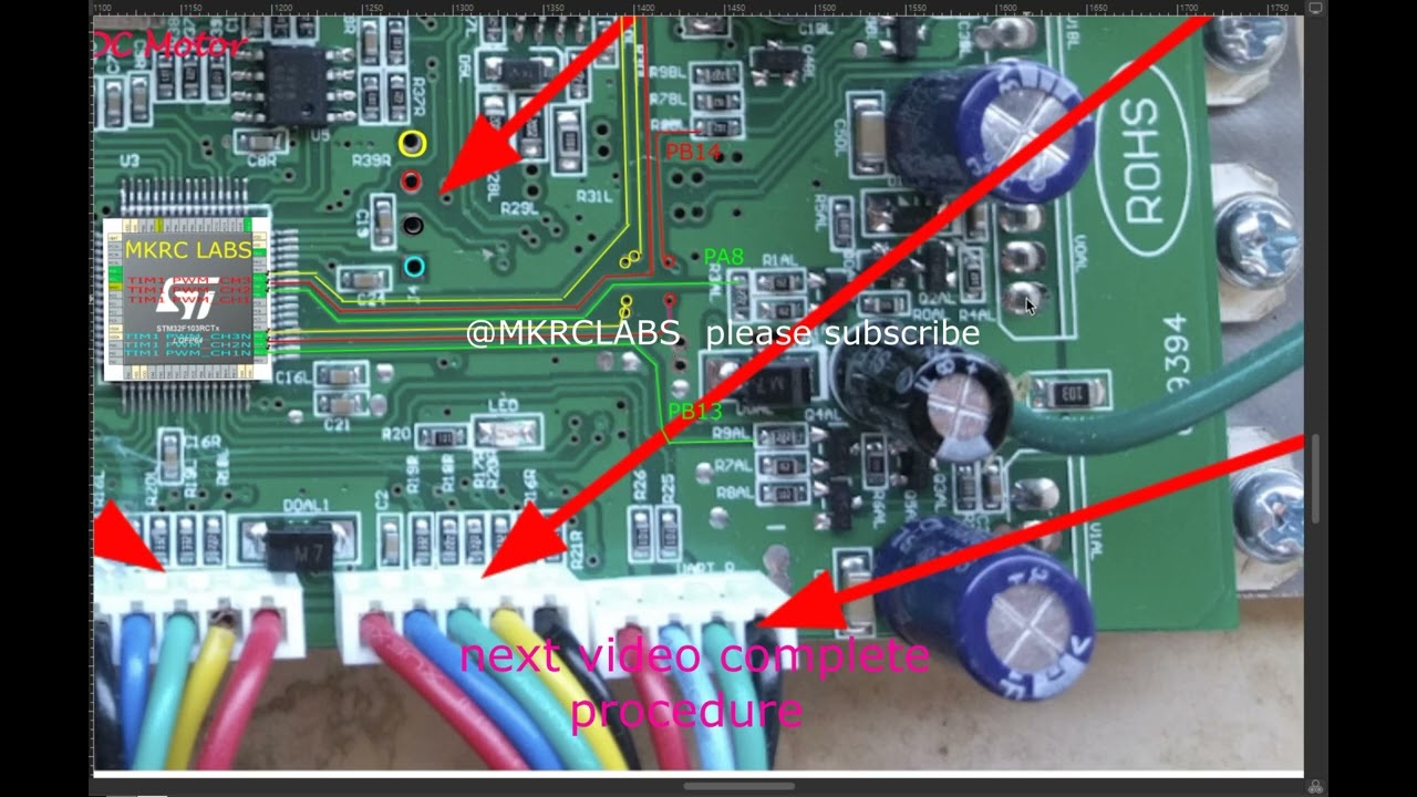Pinout hoverboard STM32F103RCT6 u