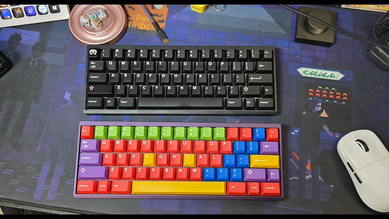 Akko Cilantro vs HMX Lunar Stone | Neo60 Core | PP Plate | GMK | No Foam | Showdown | Soundtest