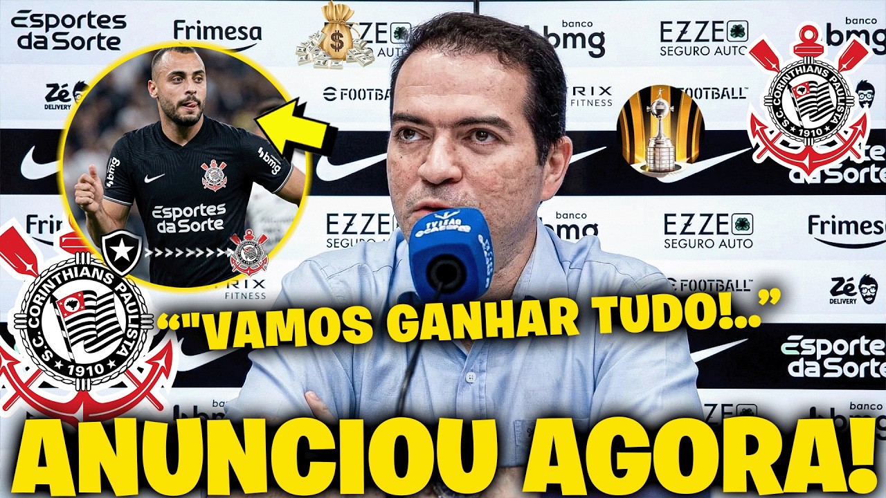 🚨OLHA O QUE MARCELO PAZ FALOU DA CONTRATAÇÃO DE ARTHUR CABRAL NO CORINTHIANS!