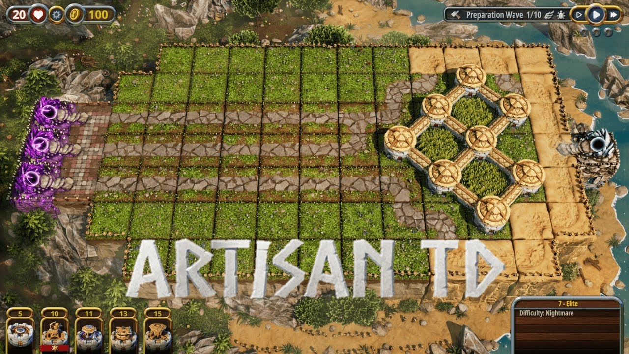 Artisan TD - 7. Elite (Nightmare Difficulty with 3 Stars)