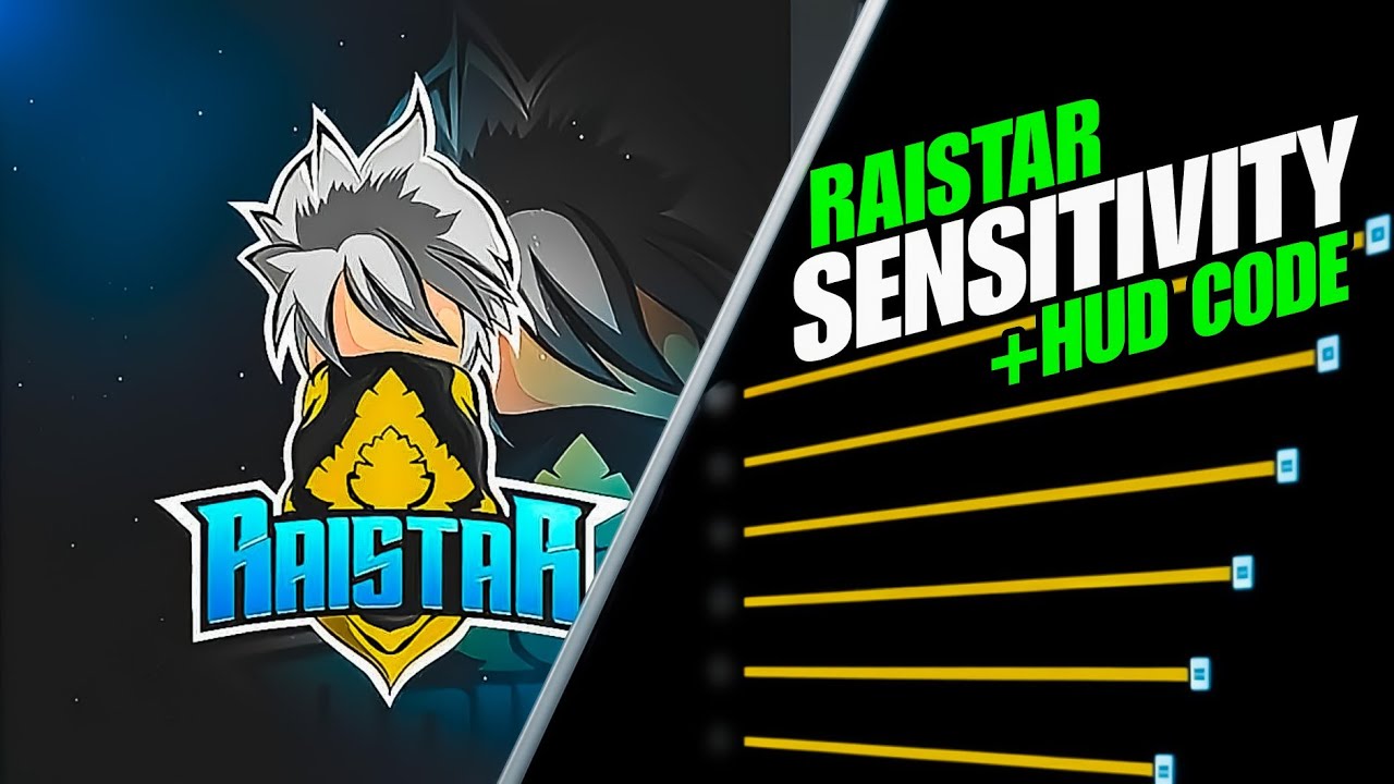 RAISTAR New Sensitivity & Custom HUD Code 2025 | Raistar Free Fire Sensitivity