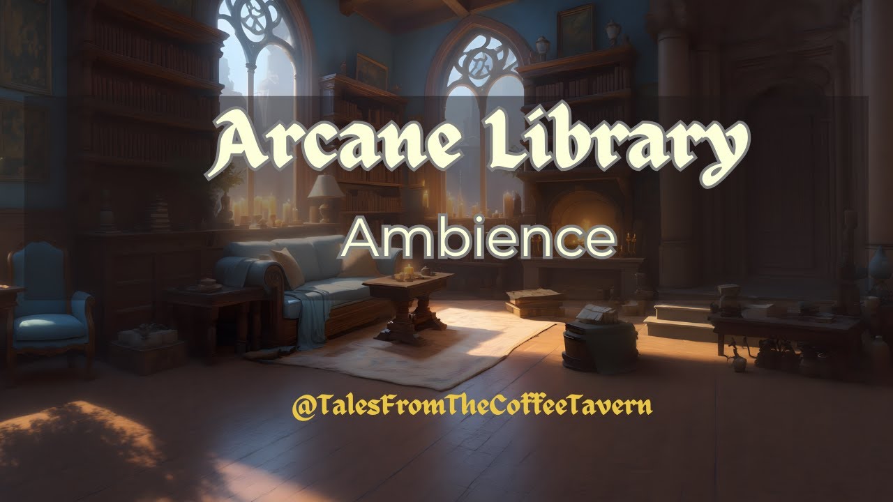 Arcane Library Ambience | Relaxing Fantasy Sounds for Reading & Studying