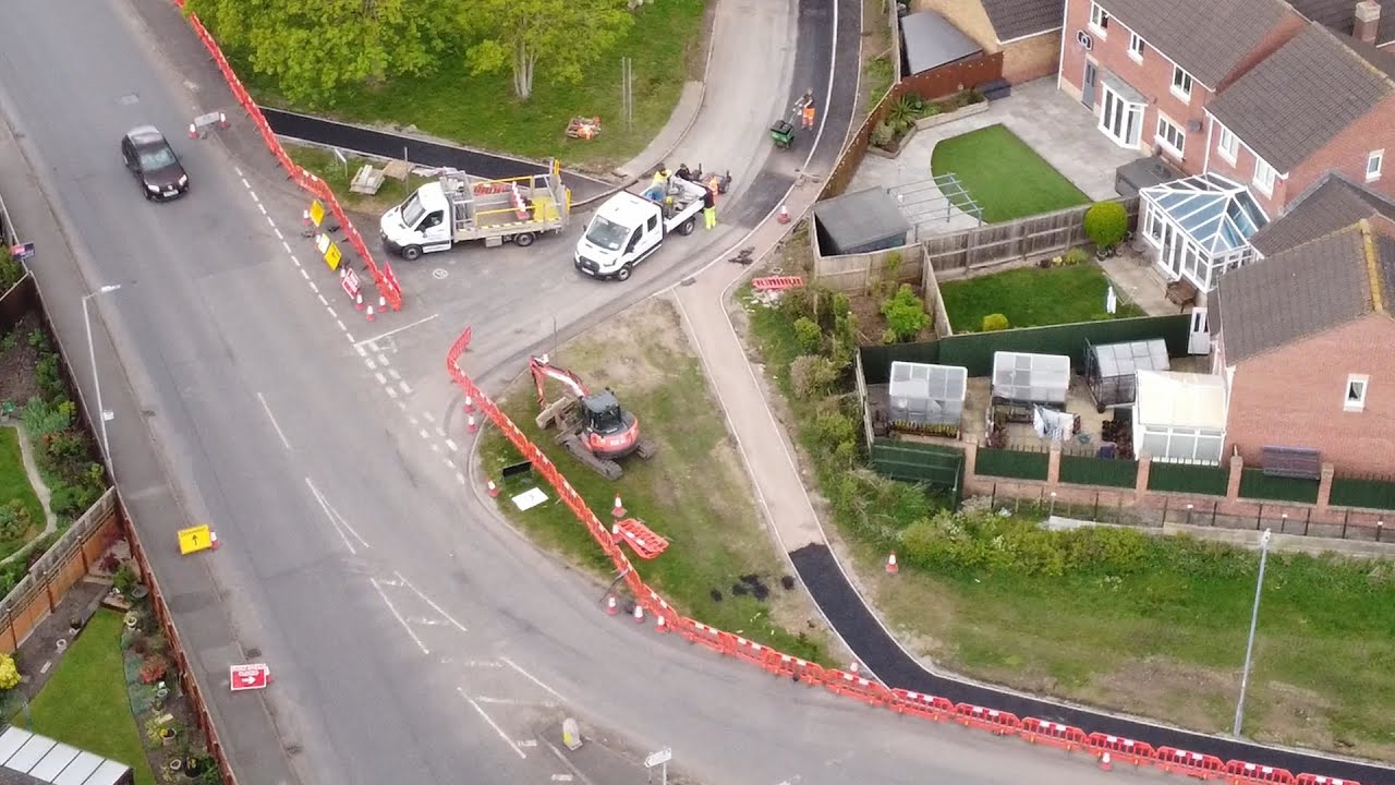 Frogmore Road, Westbury, pavement installation part 9 - 17/04/2025