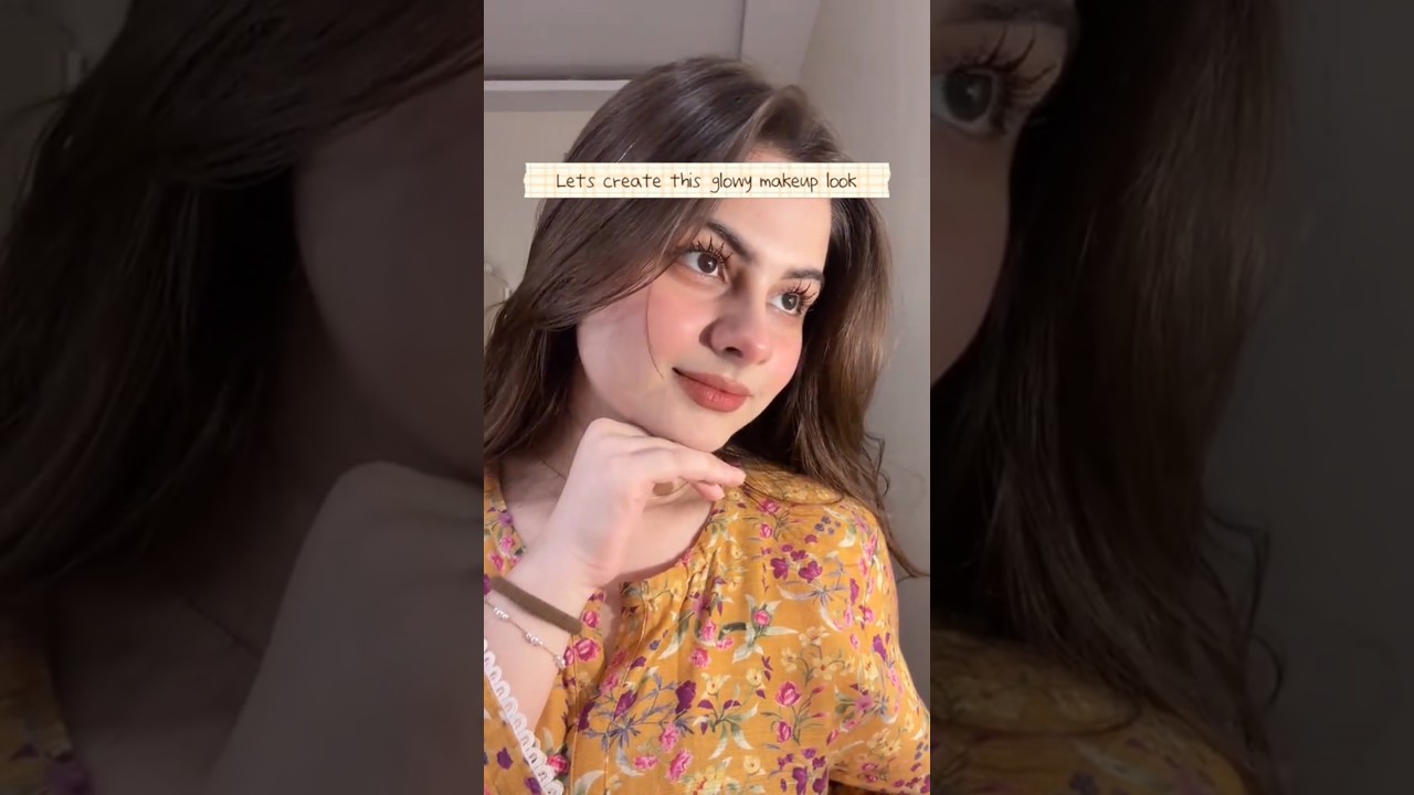 Glowy Natural Glam🍊🏵 #pakistan#makeup#everydaymakeup#naturalbeauty#glowymakeup#glam#shorts#fyp#viral