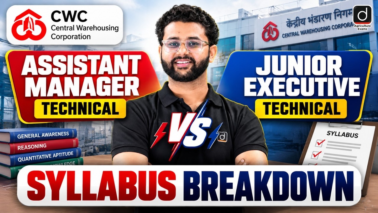 CWC Recruitment 2026🔥 Assistant Manager Technical vs Junior Executive Technical | Syllabus Breakdown