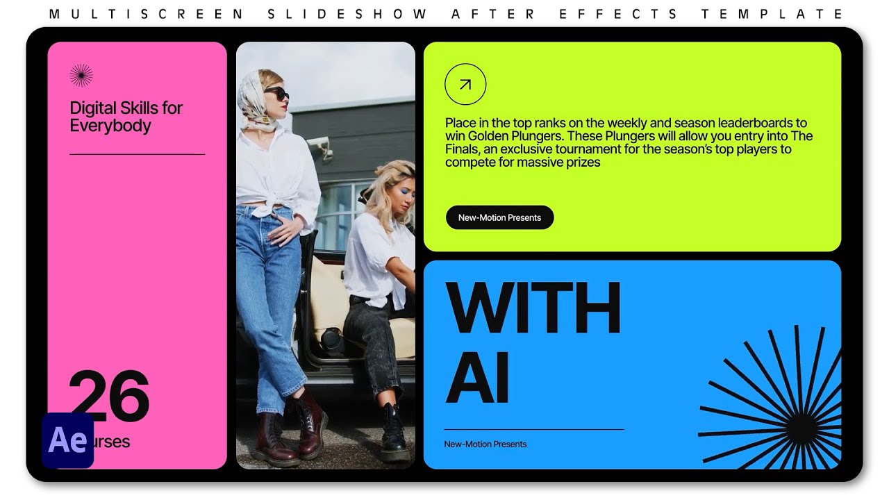 Multiscreen Slideshow - After Effects Template | Free Download | Templates for Creators