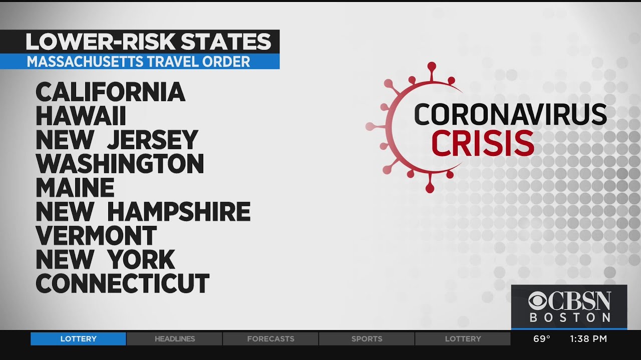 Massachusetts Taking 4 More States Off Travel Order List