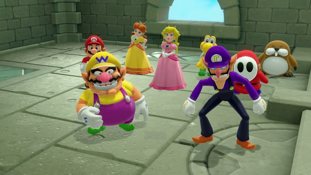 Super Mario Party minigame: Half the Battle 60fps