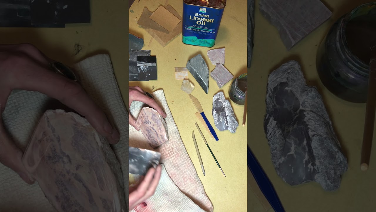Soapstone sanding process