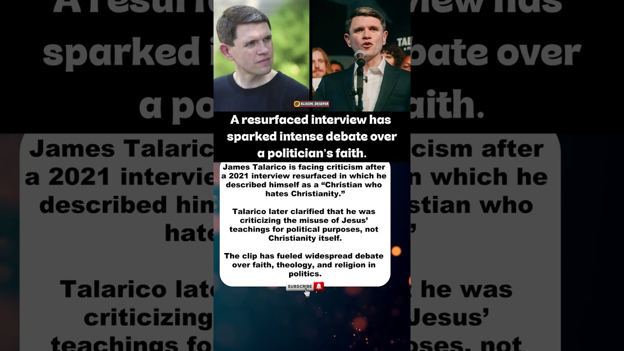Resurfaced interview sparked controversy over James Talarico&rsquo;s remarks. 🔥🤔 #shorts