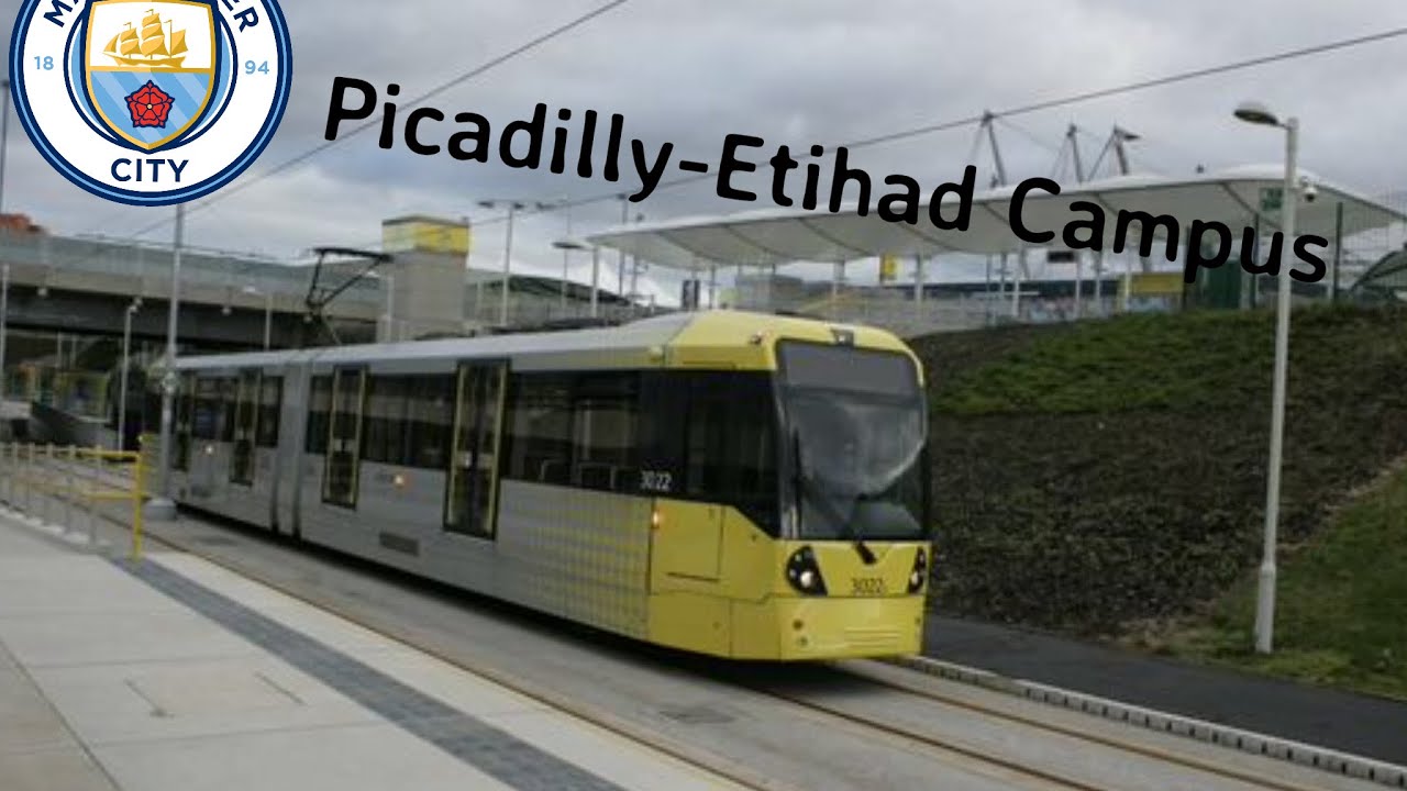 Manchester Metrolink Piccadilly-Etihad campus full on tram pov