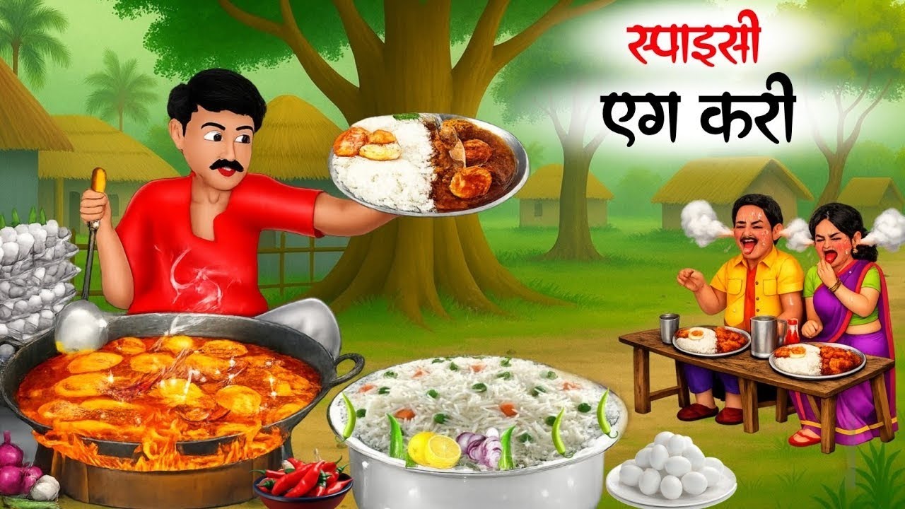 440 VOLT की स्पाइसी एग‌ करी | Spicy Egg Curry Wala |hindi kahani | hindi Moral Stories | kahaniyan 