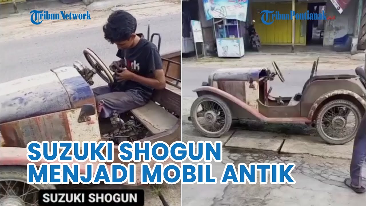 Motor Bebek Disulap Jadi Seperti Mobil Antik