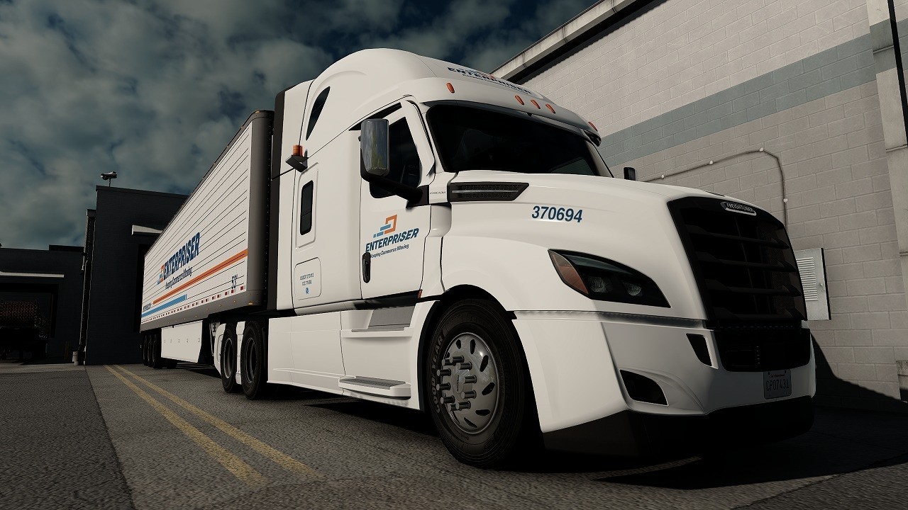 ATS 1.55 Mod 2019 Freightliner Cascadia｜Cummins X15 Straight pipe sound Jake Brake｜POV Driving