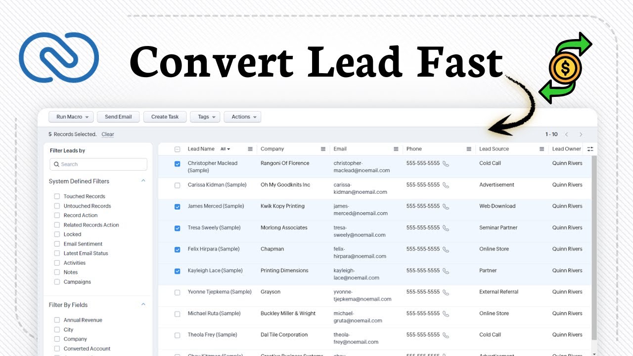 How to Convert a Lead In Zoho CRM (Lead Conversion Guide)