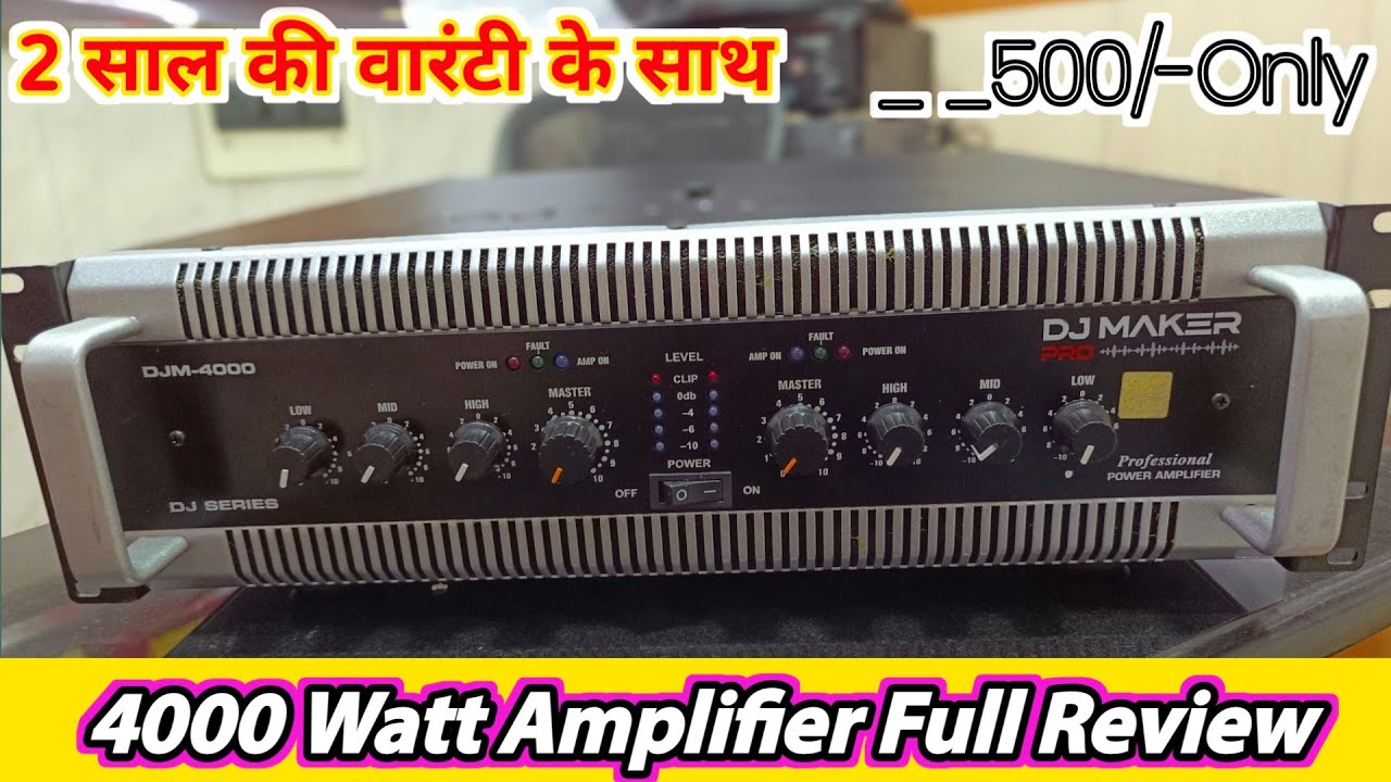 Dj 4000 watt Powerful amplifier Full Review | Dj Maker Pro | Team Pahadi Star