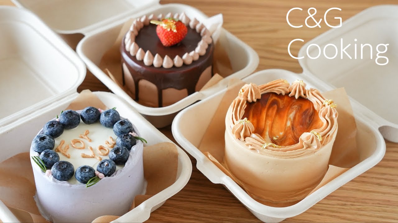 ３種のランチボックスケーキの作り方 | お菓子作り センイルケーキ