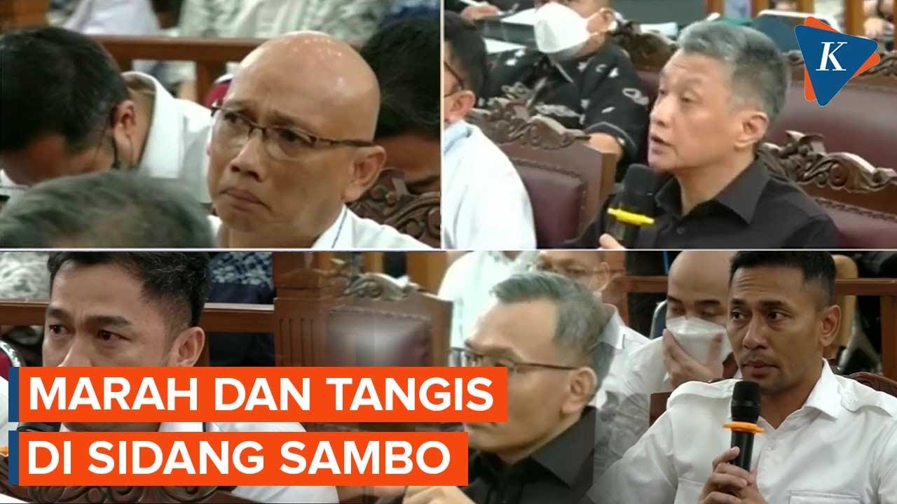 Luapan Marah, Kecewa, dan Tangis Saksi di Sidang Sambo