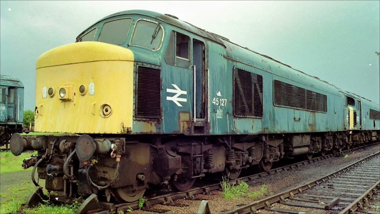 Trains in the scrap yard
