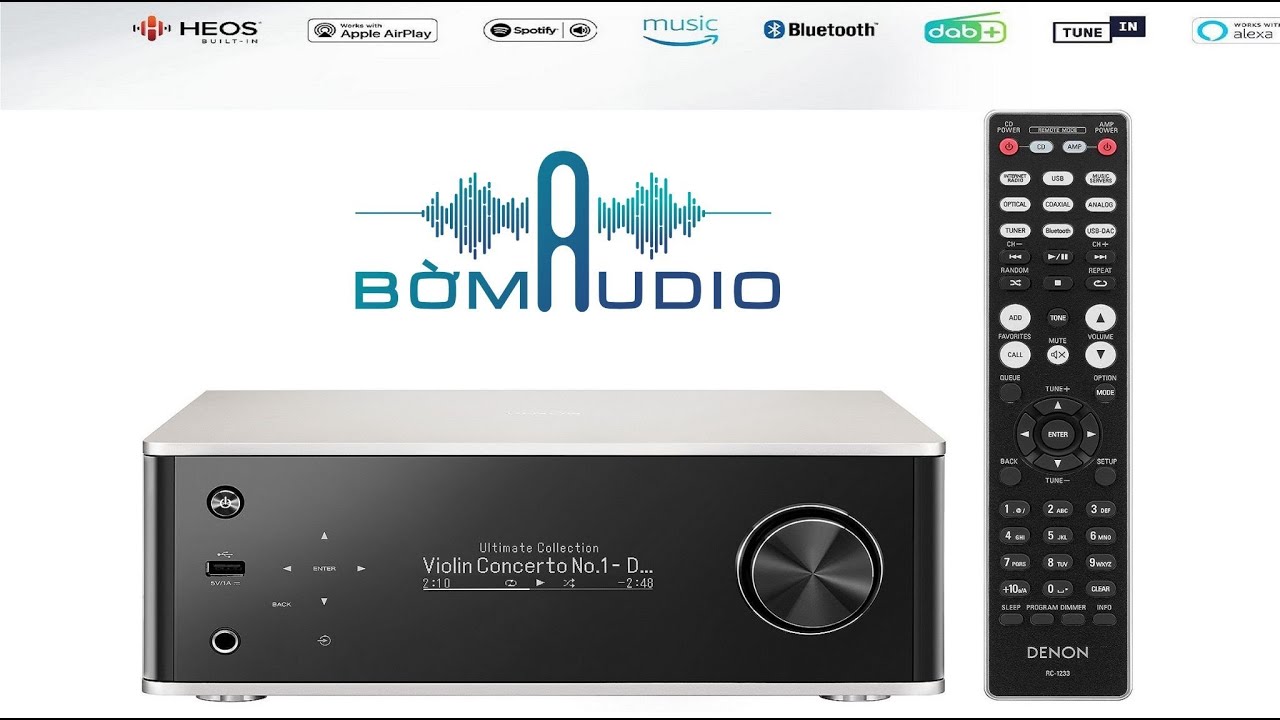 AMPLY NHẠC SỐ CÓ DAC 32 BIT KHÔNG CÓ ĐỐI THỦ DUY NHẤT TẠI BỜM AUDIO - DENON PMA 150H GIÁ 16,5 TRIỆU