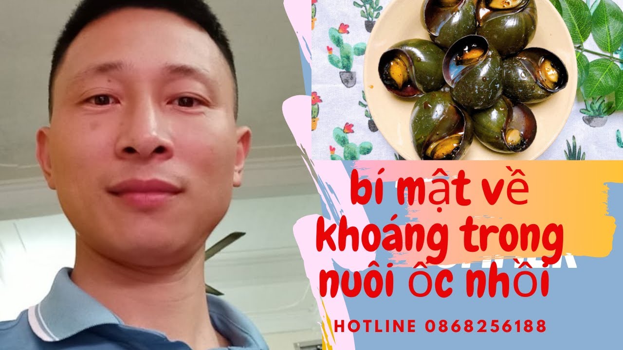 BẬT MÍ VỀ KHOÁNG TRONG NUÔI ỐC